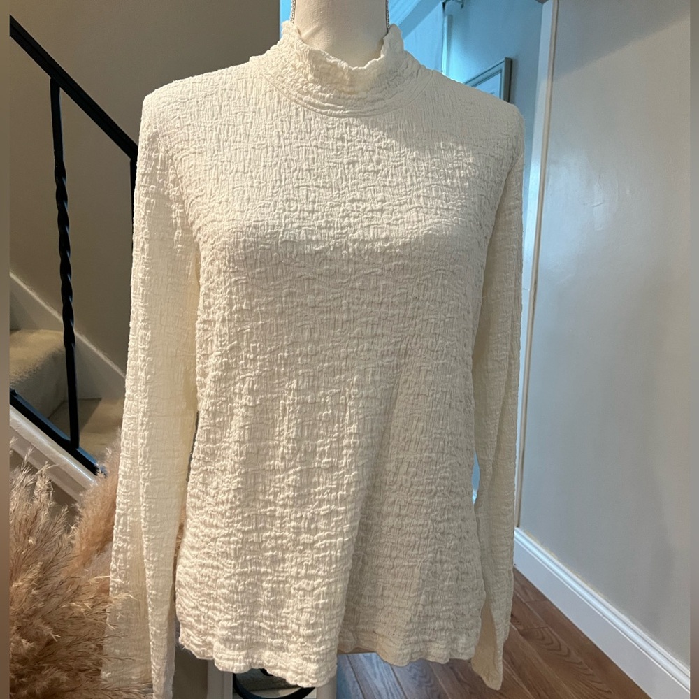Evereve Long Sleeve Mock Neck Top